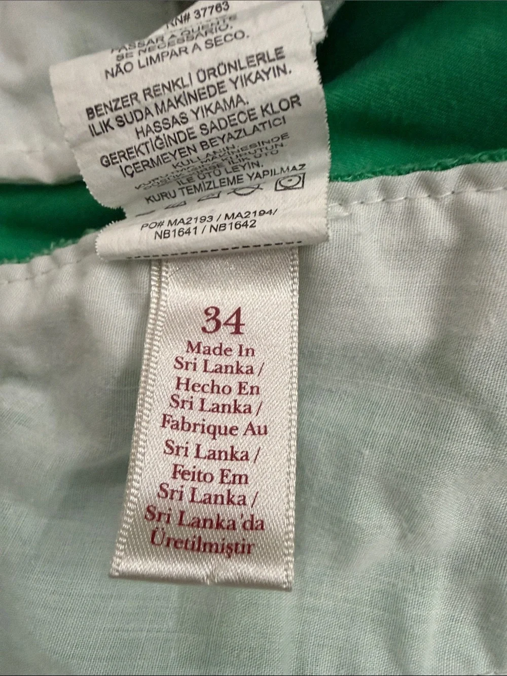 Original Penguin by Munsingwear Green Chino Shorts Size 34 Cotton